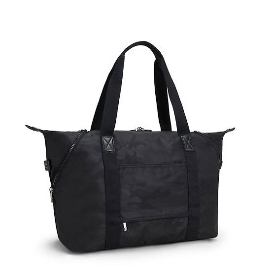 Kipling Art Medium Mode Tote Tassen Zwart | België 1451EB